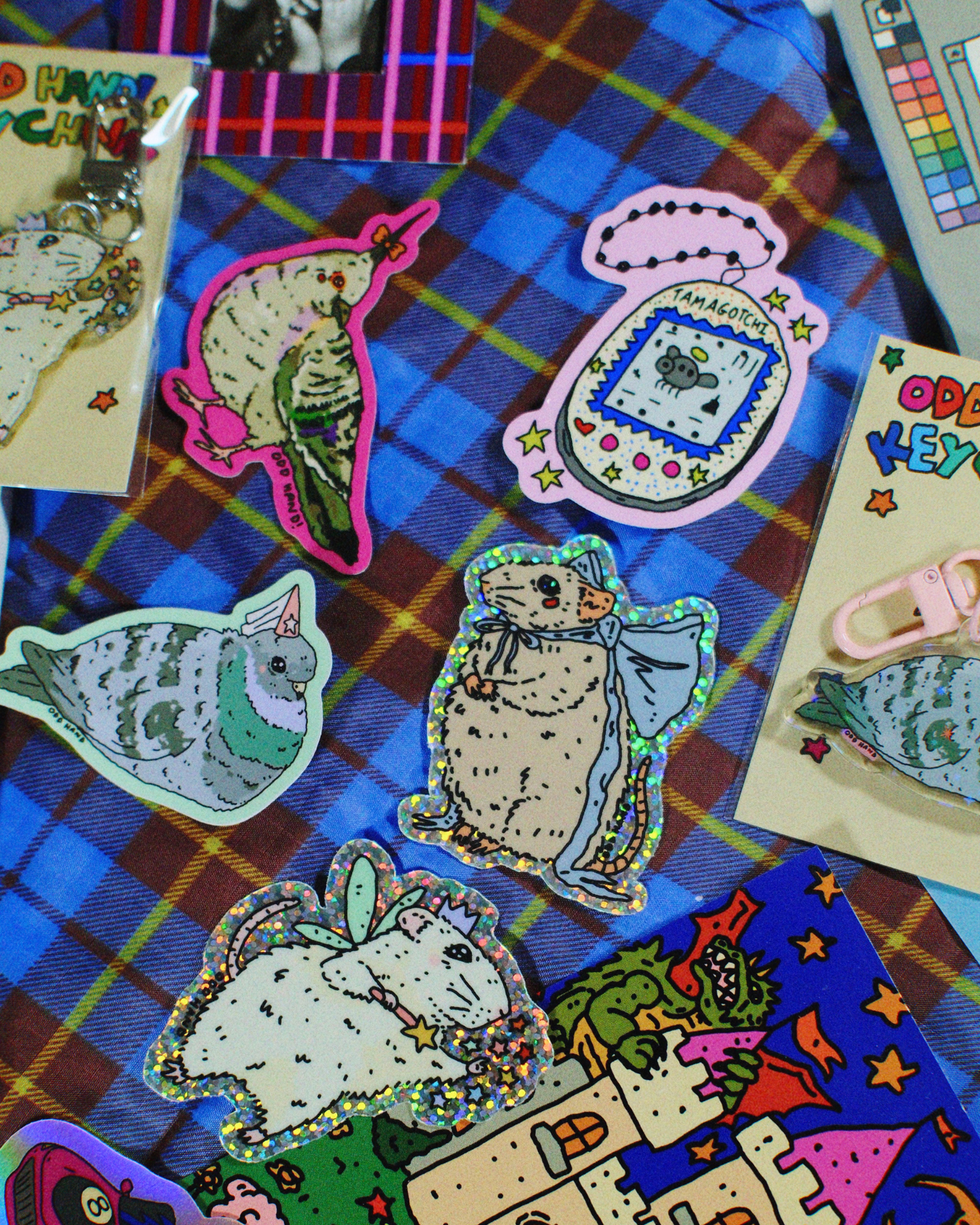 Bow Mouse Holographic Sticker