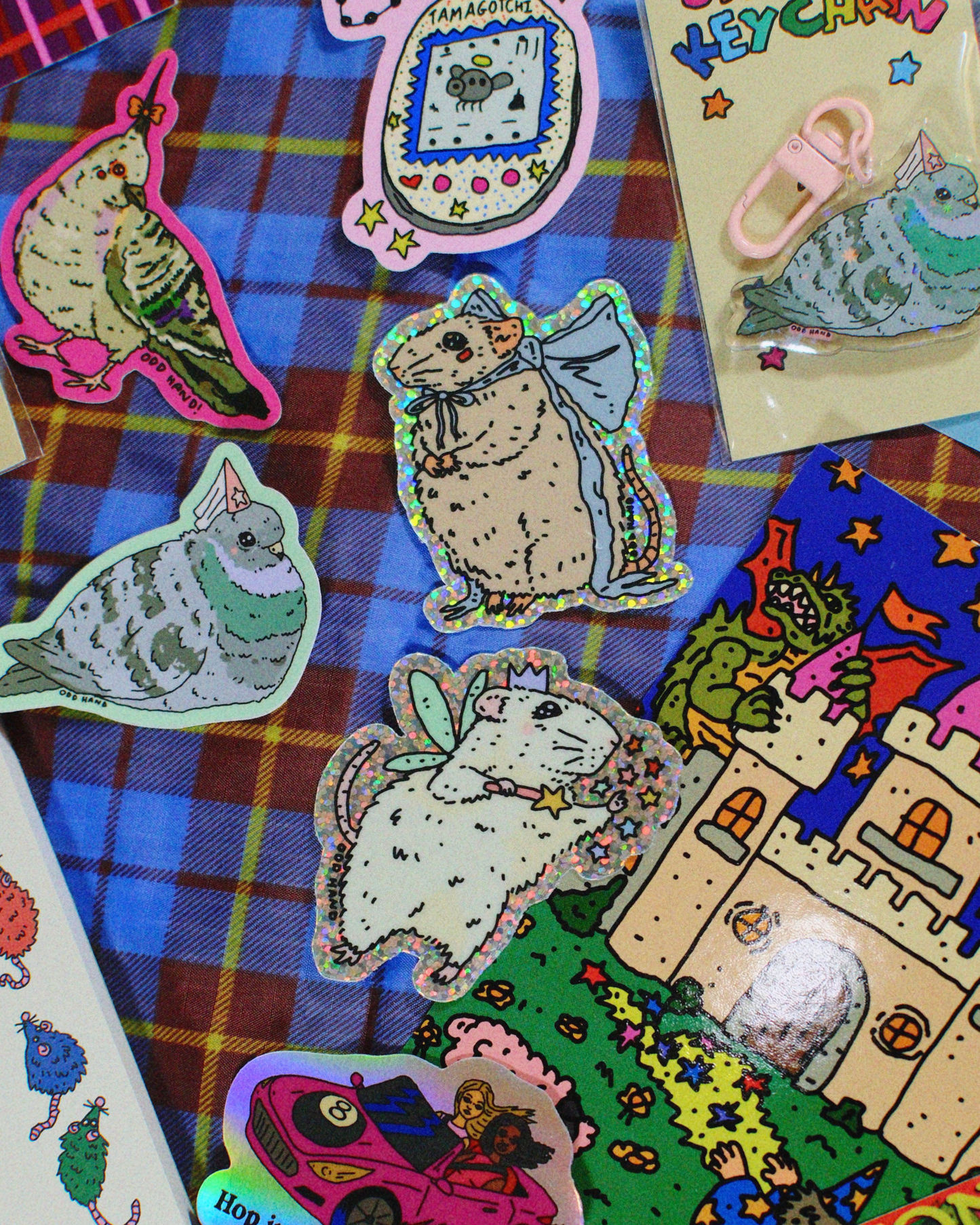 Bow Mouse Holographic Sticker