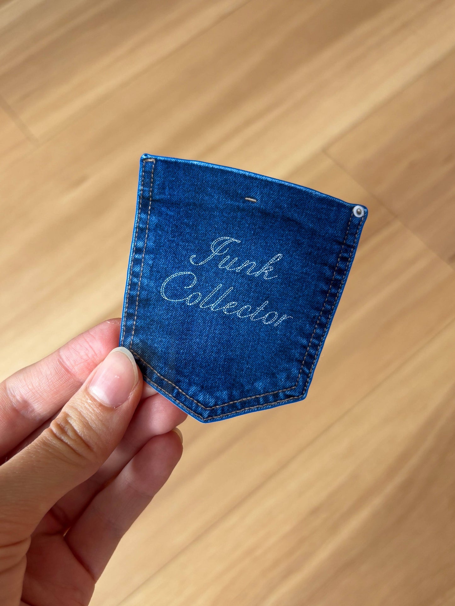Junk Collector Denim Style Sticker