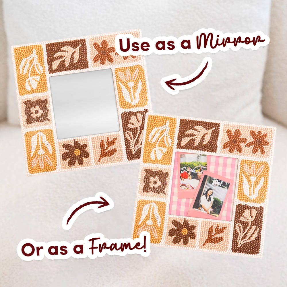 Tuscan Tiles - Diamond Painting Mirror Frame Kit