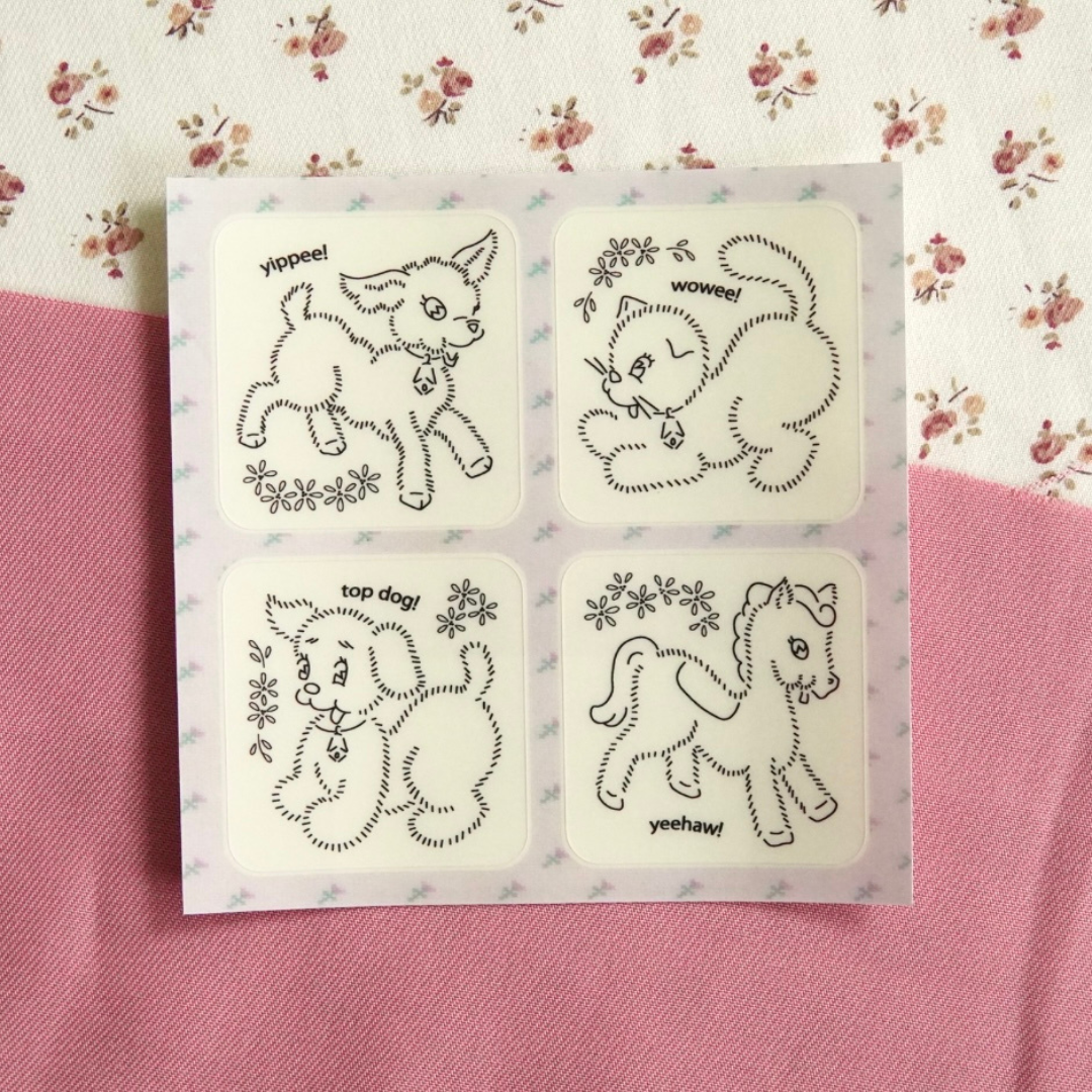 Farmyard Friends  - Mini Clear Vinyl Sticker Sheet