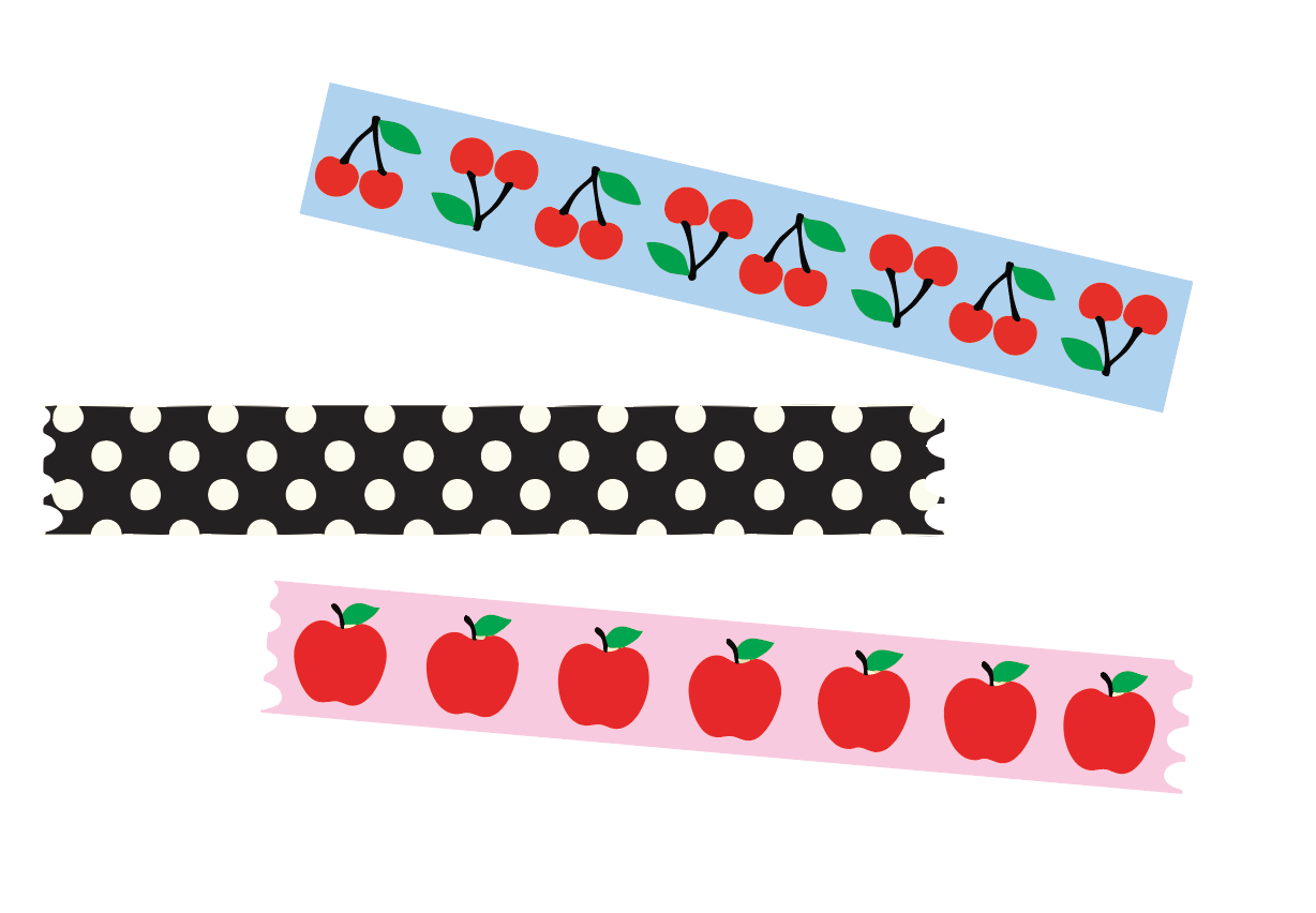 Apple Washi Trio Gift Pack