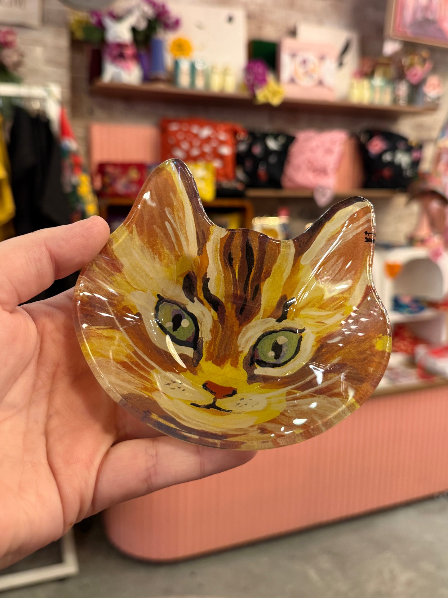 Nathalie Lete Small Cat Face Plate Maya