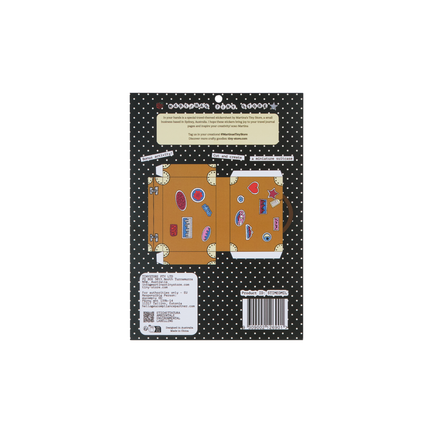 Travel Ephemera Stickersheet