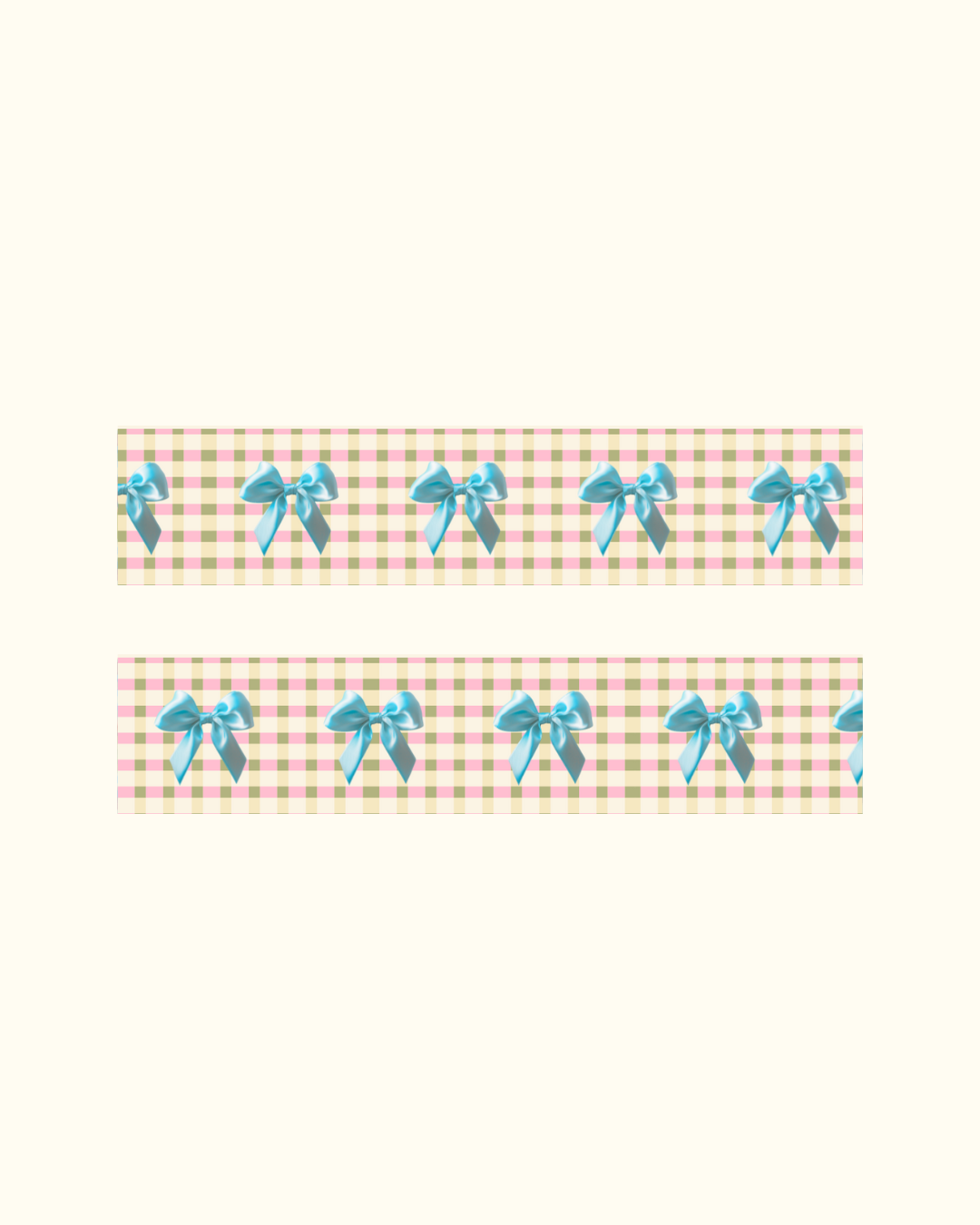 Gingham Bows Washi Tape