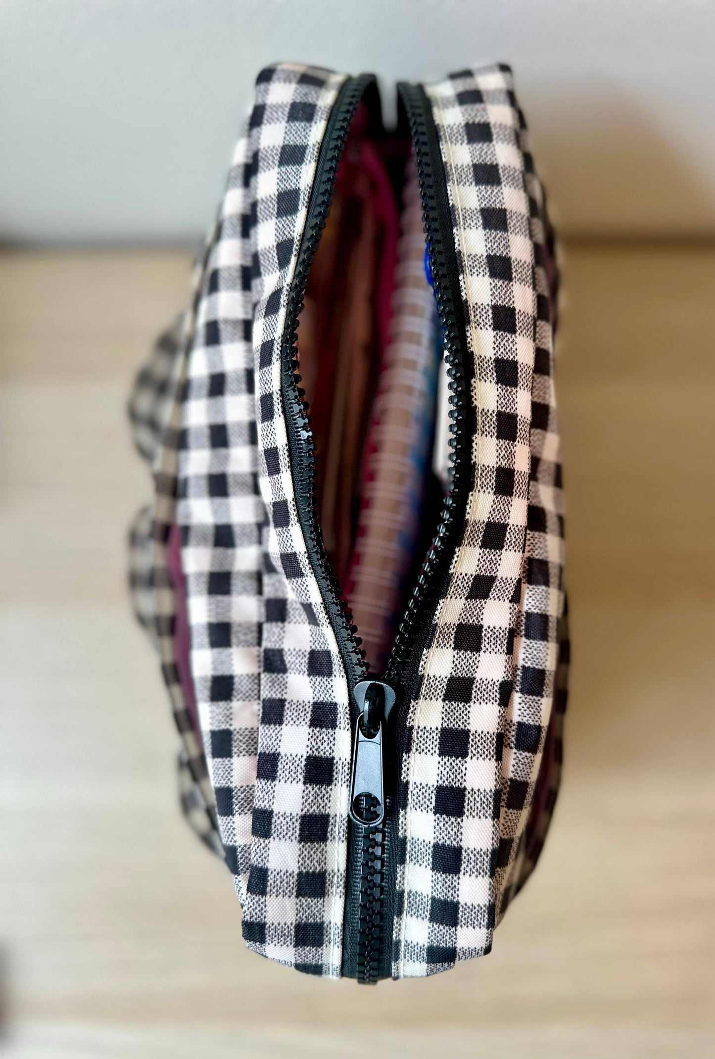 Gingham Journal Pouch