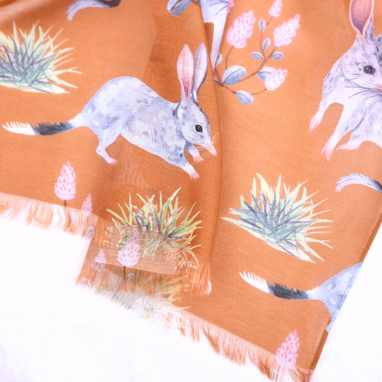 Bilby Australian Silk/Cotton Scarf
