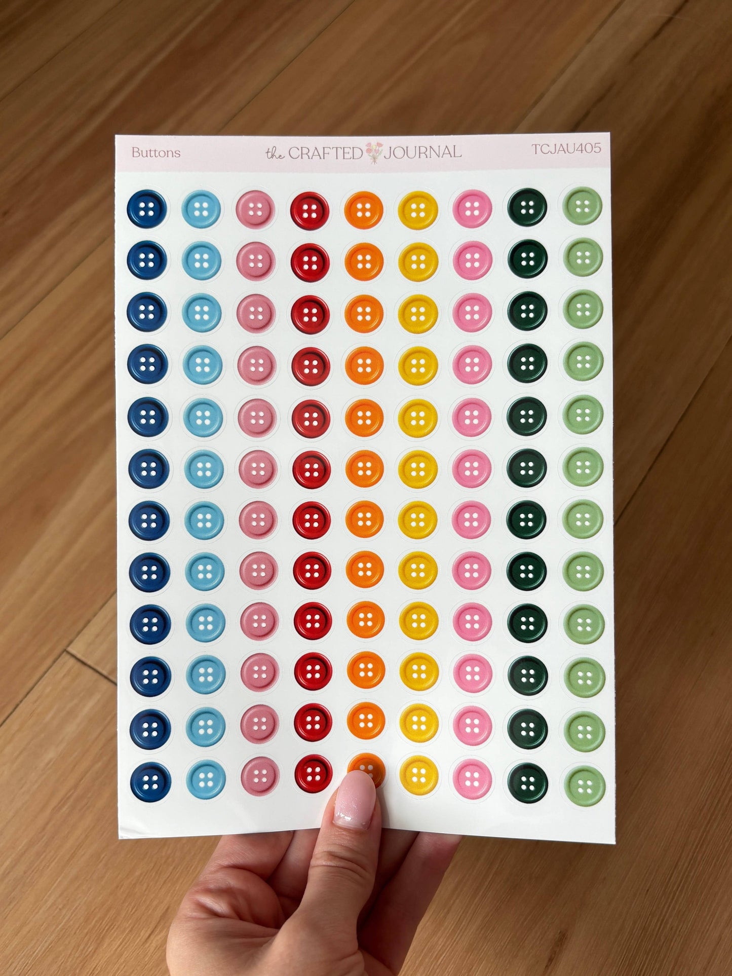 Buttons Sticker Sheet