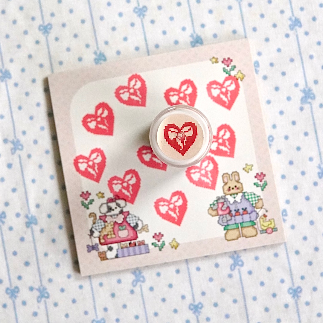 Heart Bow - Self Inking Stamp
