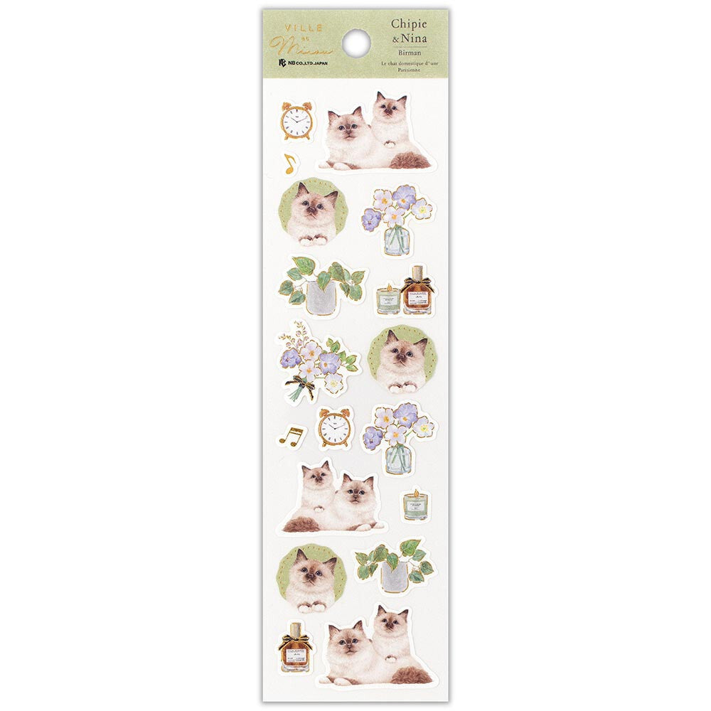 Chipi and Nina Kitty Stickers