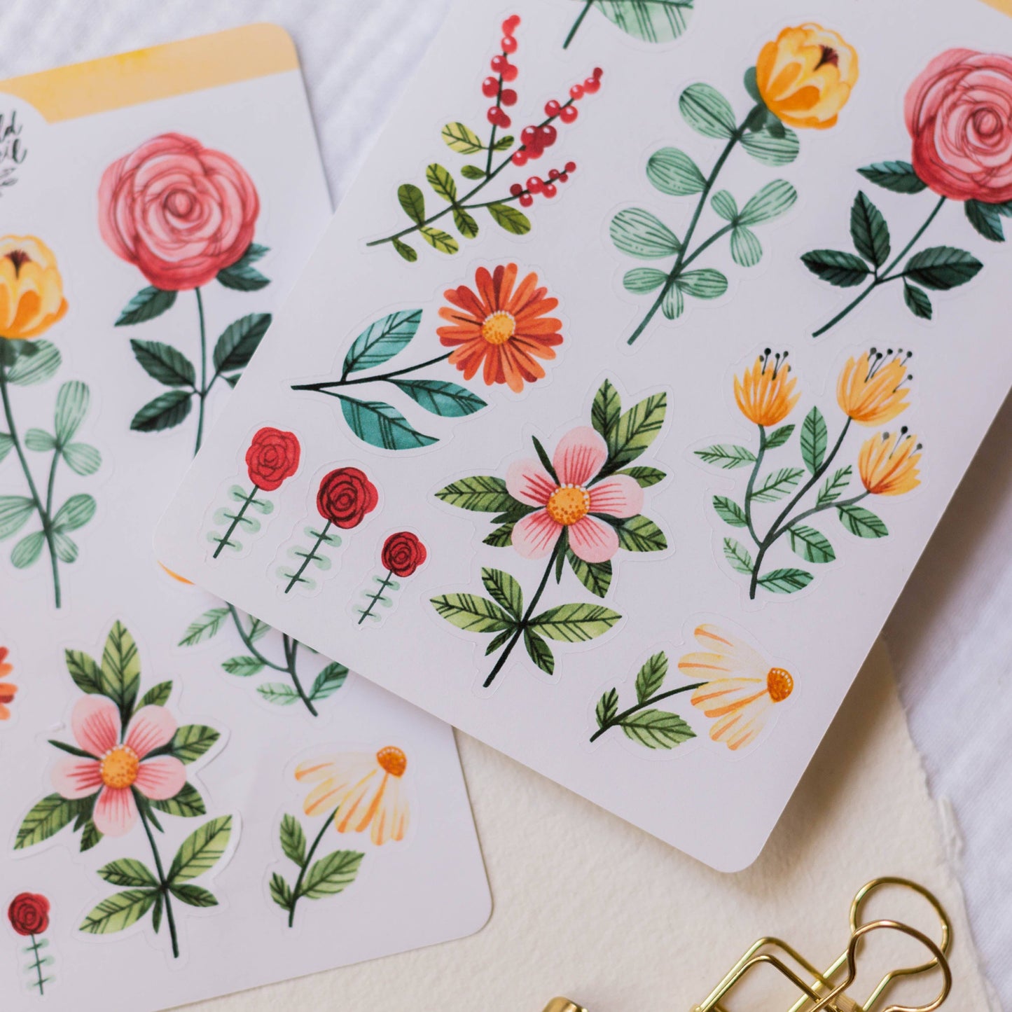 Sticker Sheet — Flowers I.