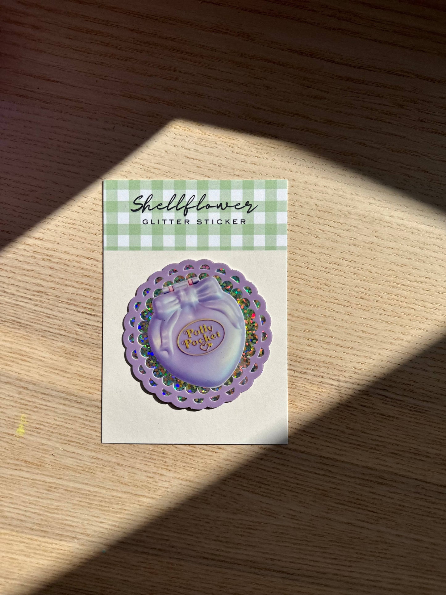 Polly Pocket Glitter Vinyl Sticker 