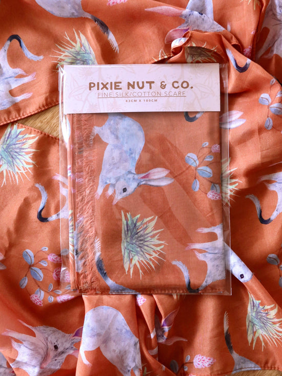 Bilby Australian Silk/Cotton Scarf