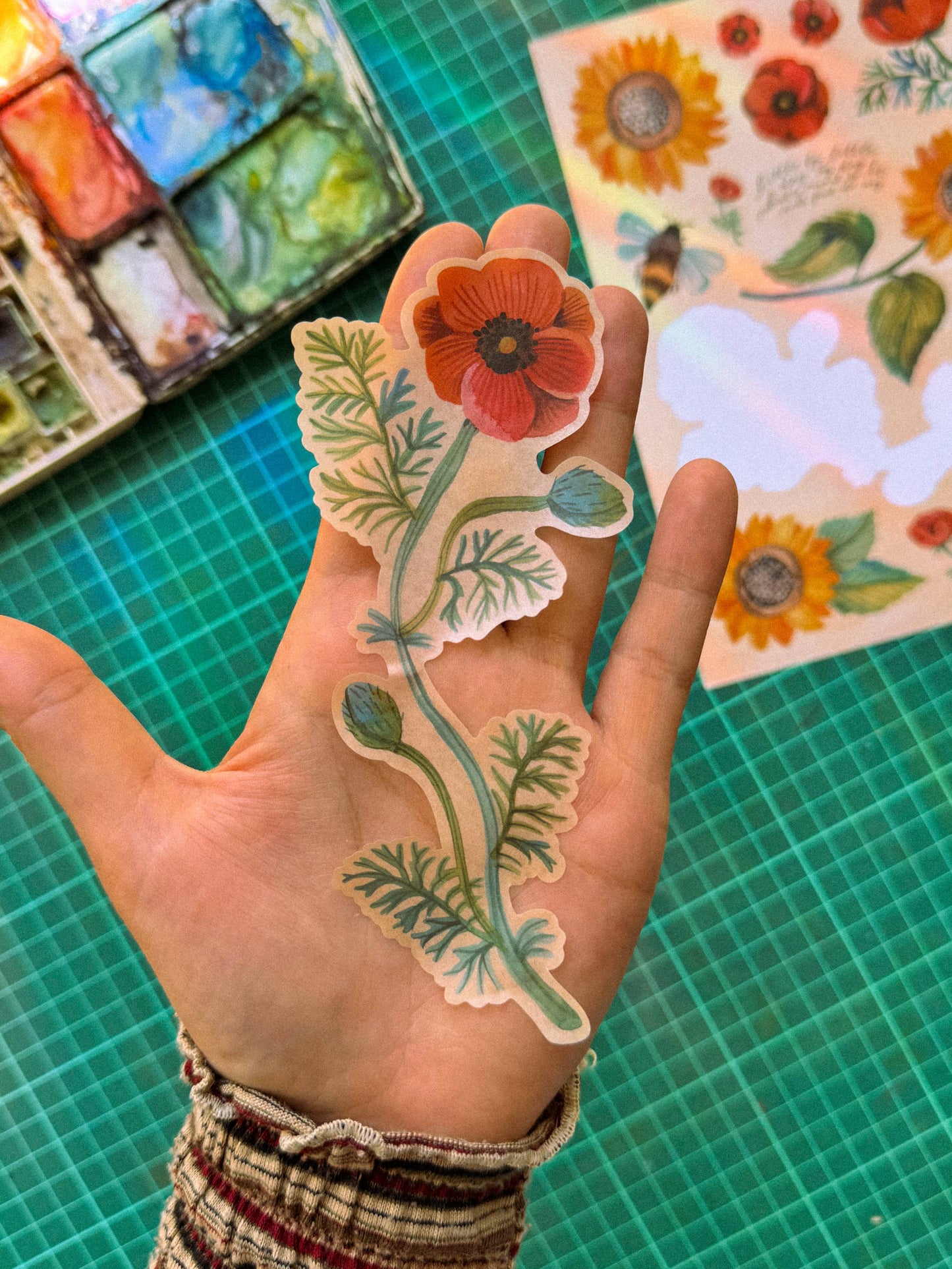 Washi sticker sheet — Sunflowers