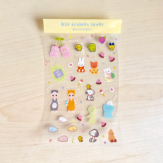 Big trinket lover Sticker sheet