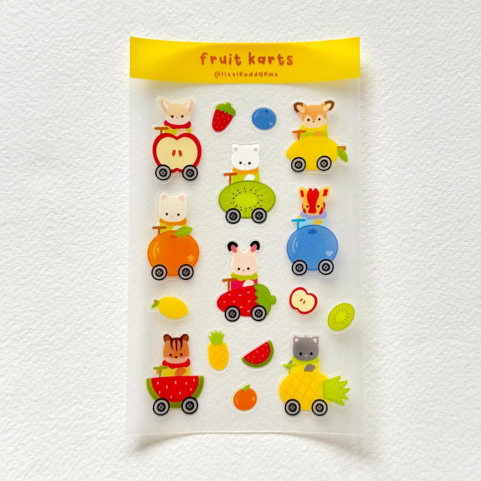 Fruit Karts Sticker sheet