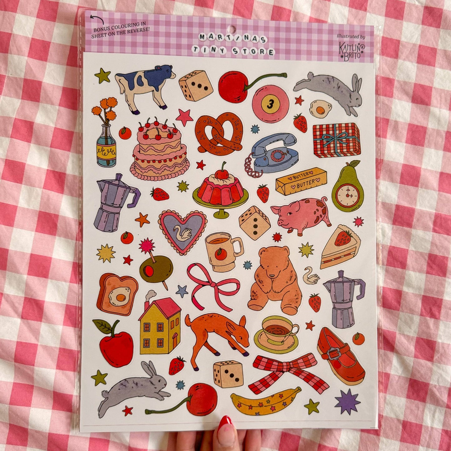 Martina's Tiny Store x Kaitlin Brito Large Stickersheet
