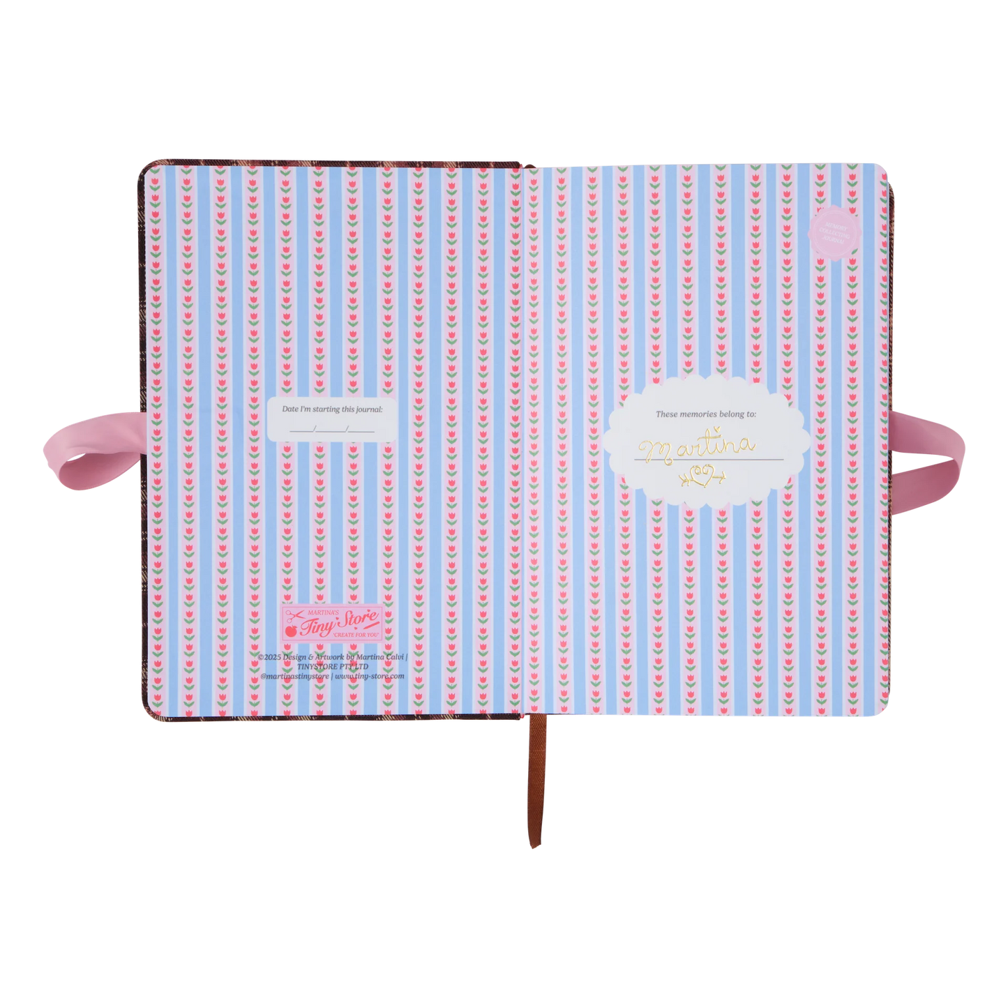 Polka Dot 'Neopolitan' Ribbon Journal