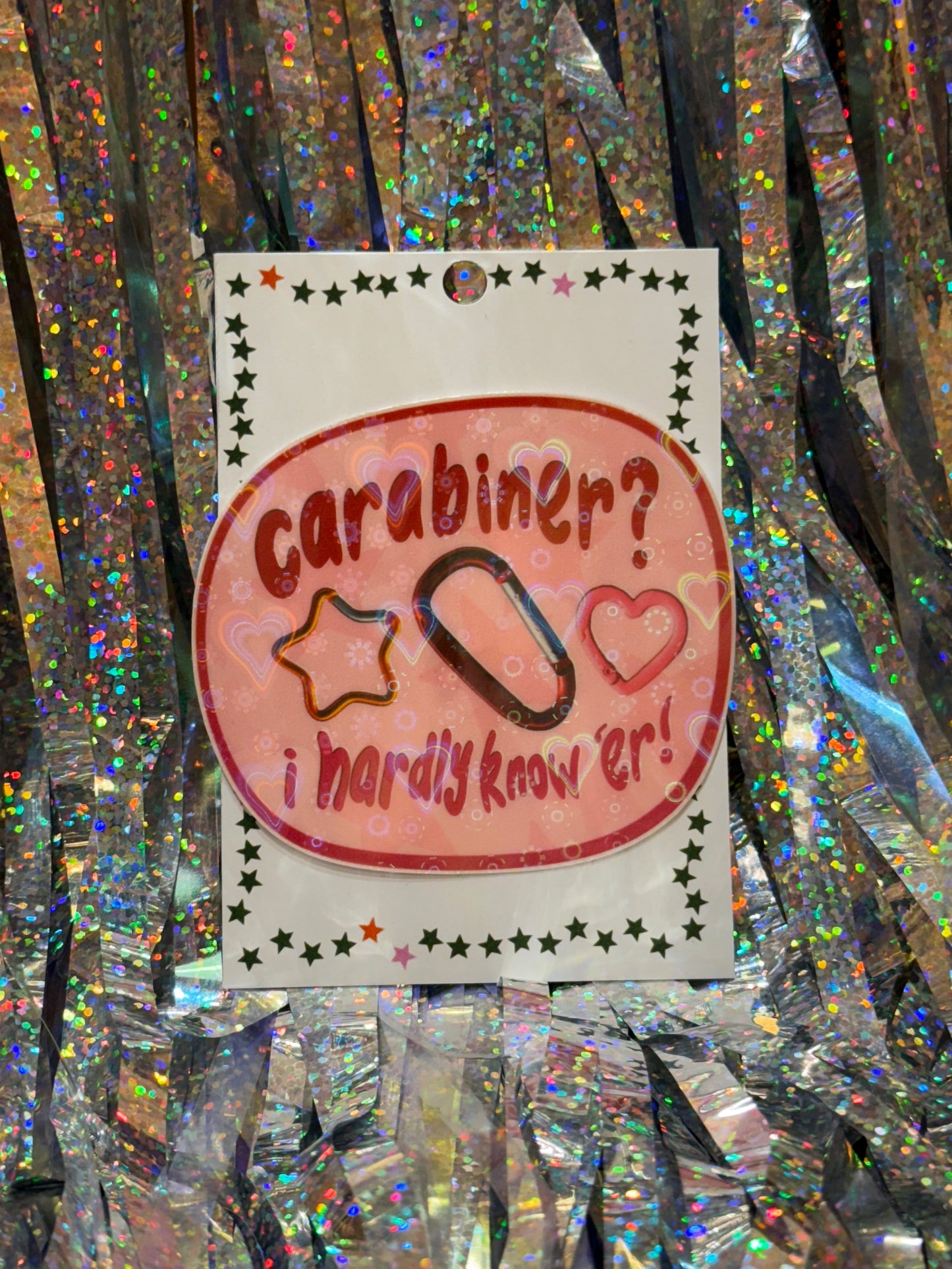 Carabiner? Holographic Sticker