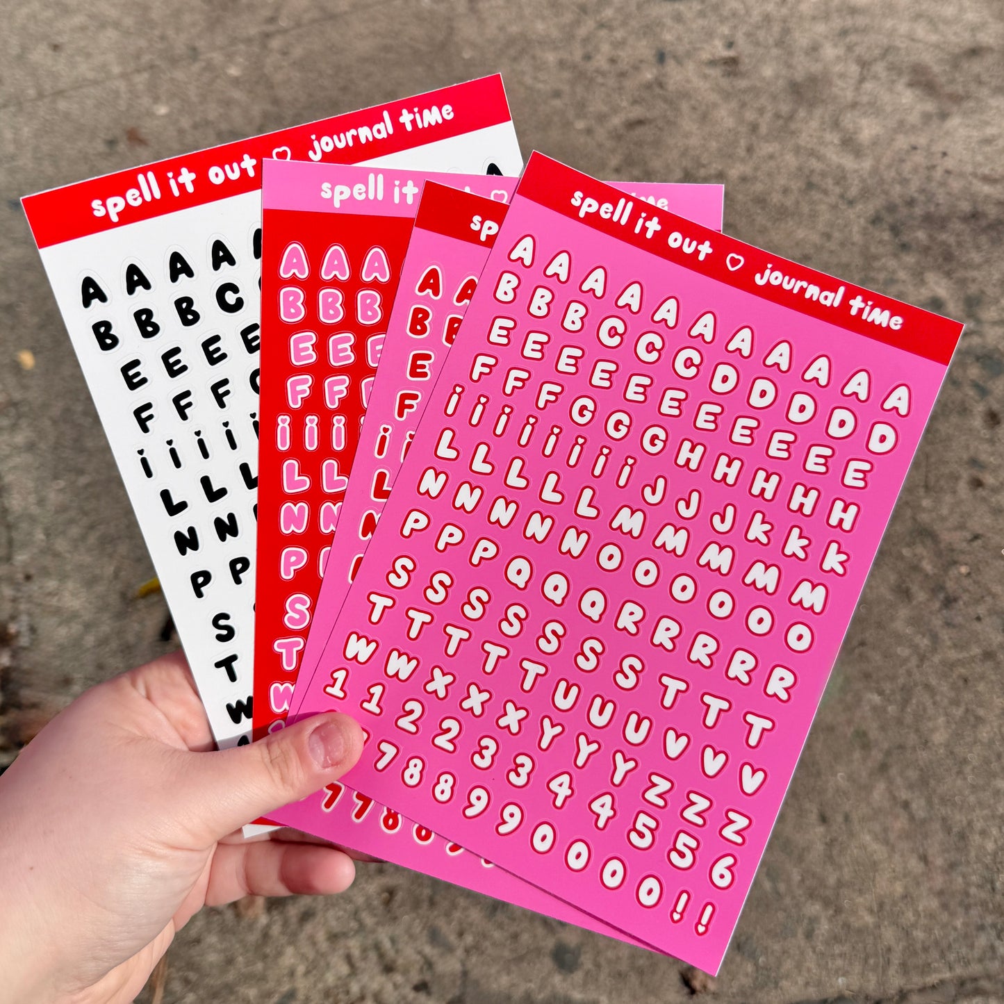 Spell It Out - Journal Time Letter Stickers