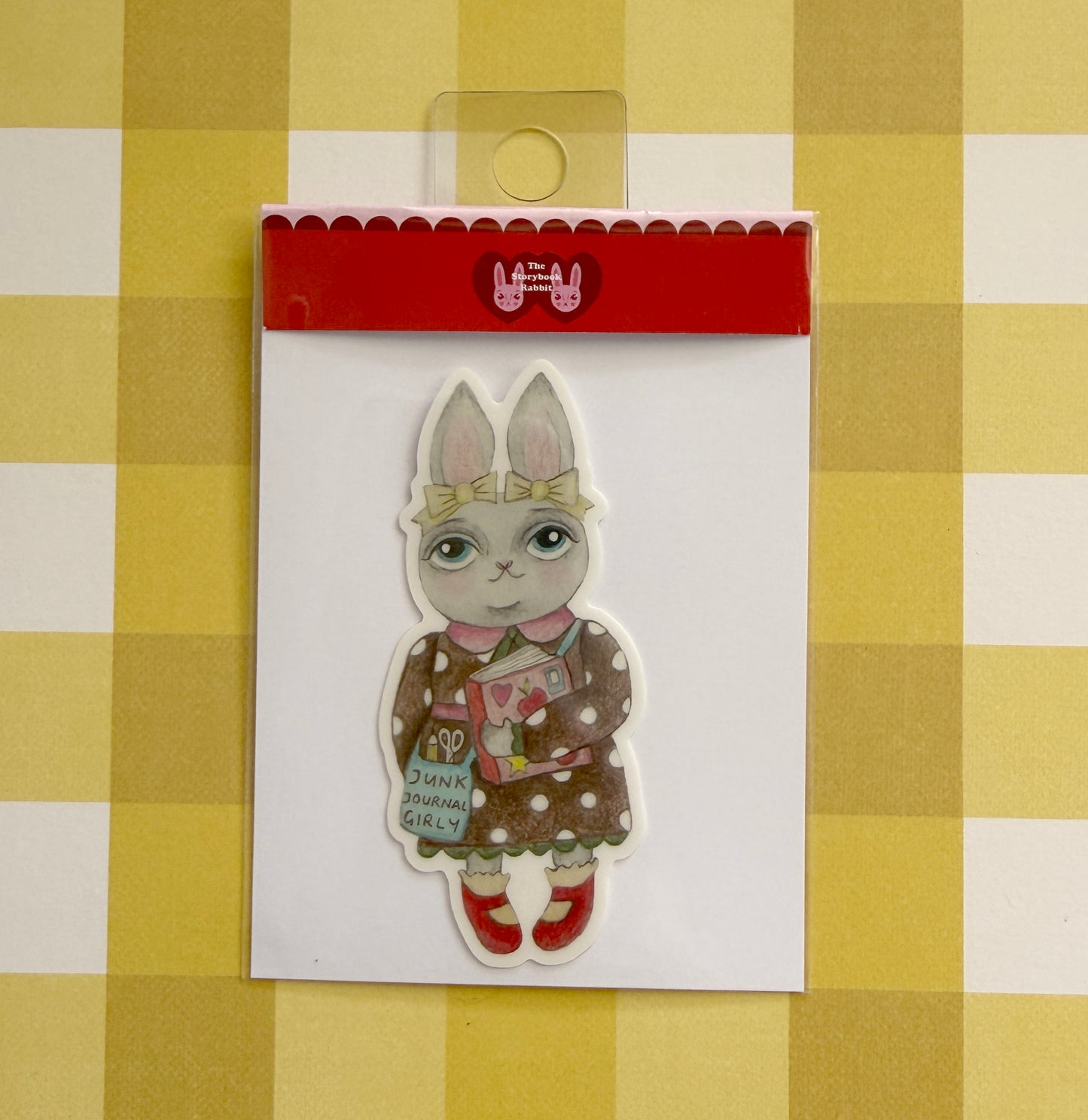 SBR Junk Journaling Girlie Bunny Sticker