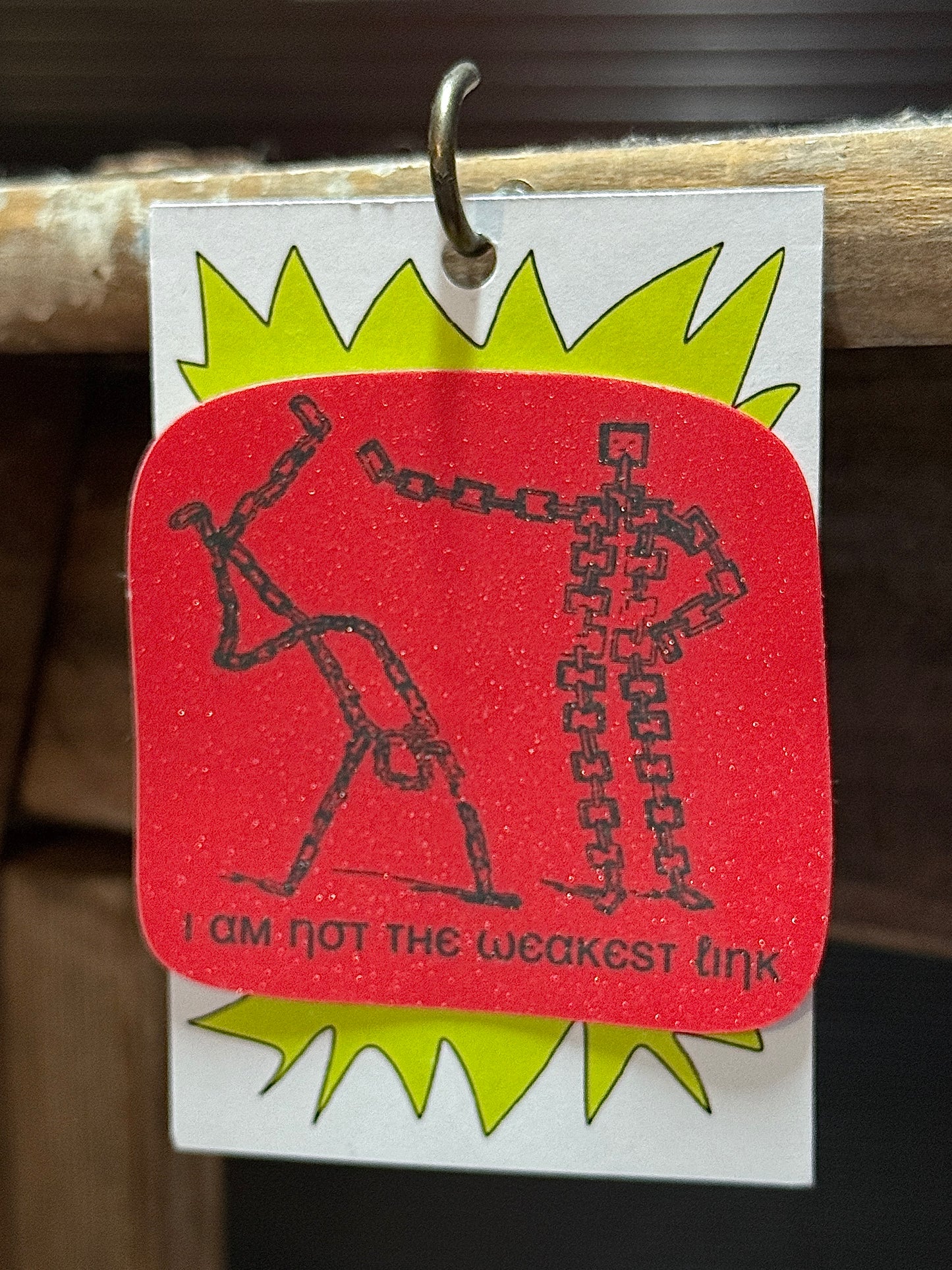 Weakest Link Glitter Sticker