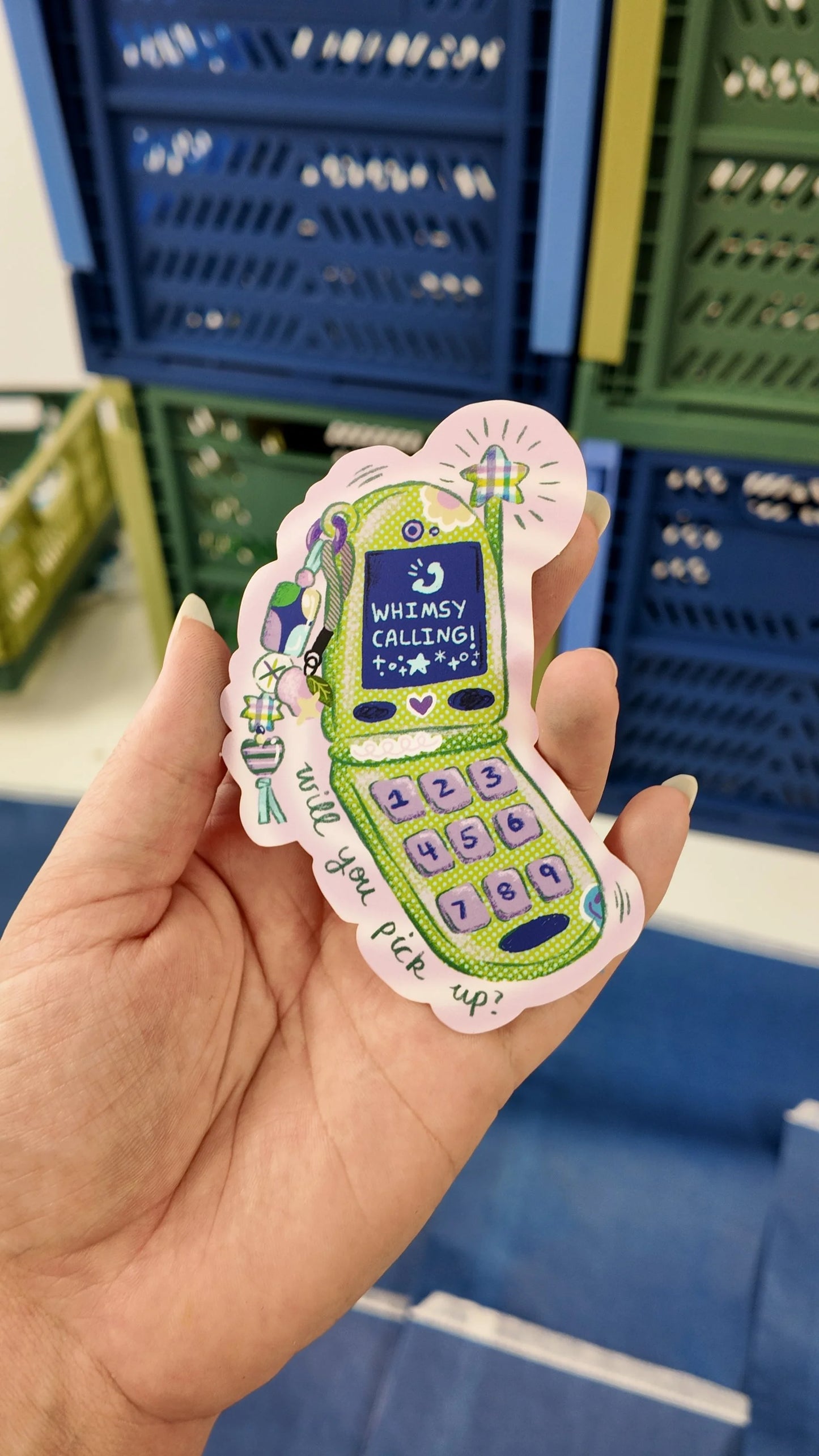 whimsy is calling! sticker