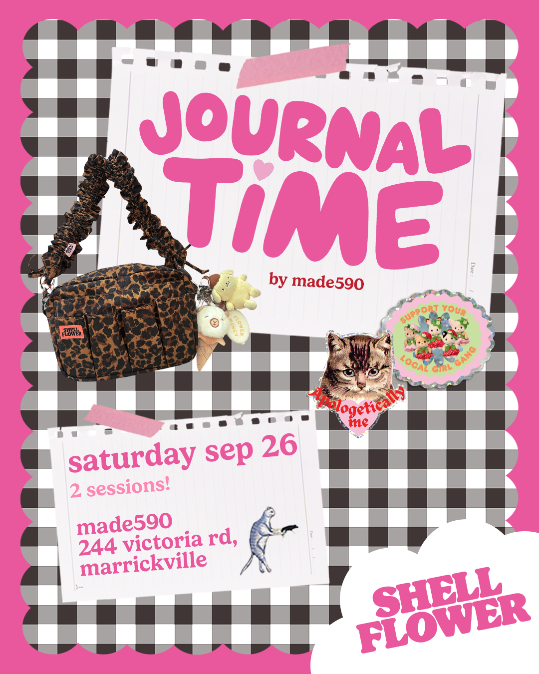 Journal Time with Shellflower ✿ Saturday September 26th | 2 Sessions!
