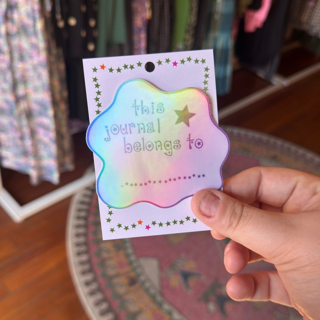 This Journal Holographic Sticker