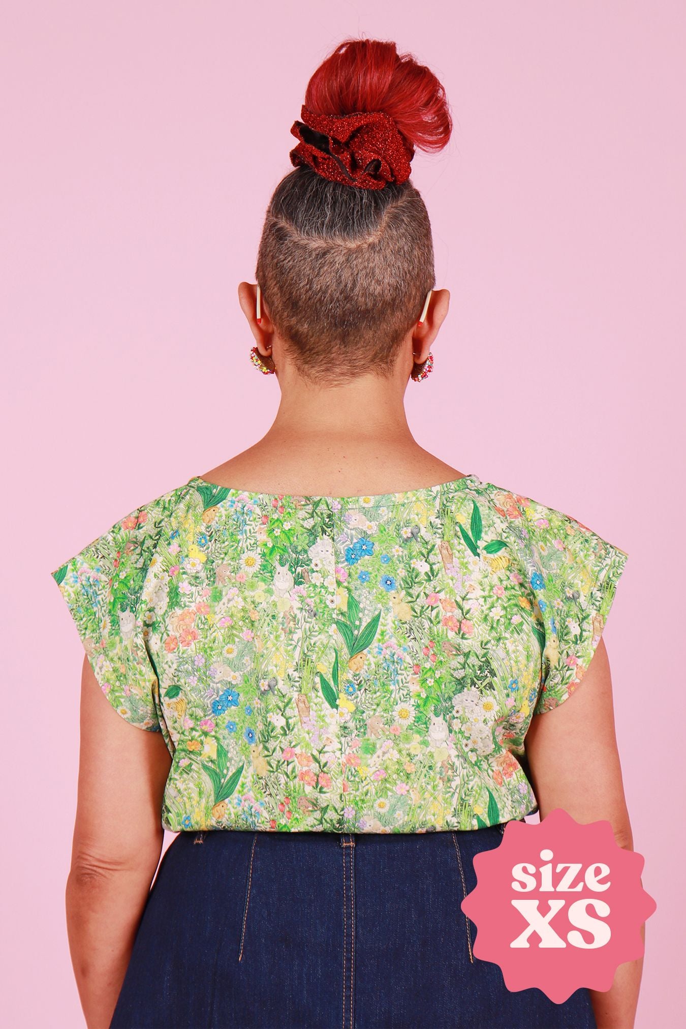 Made590 Lulu Top Embroidered Botany Black