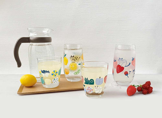 Cat Glass Short Berry