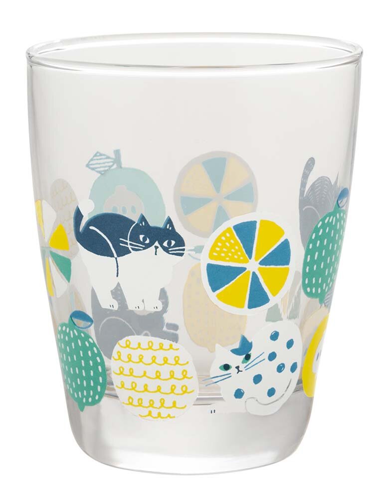 Cat Glass Short Citrus