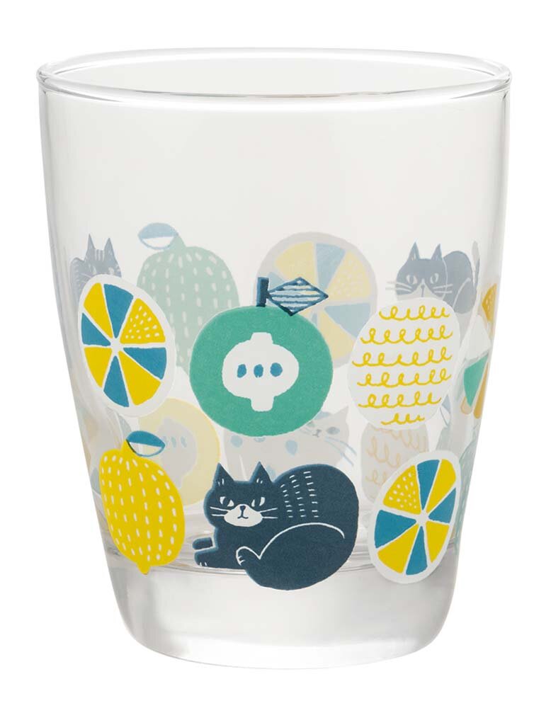 Cat Glass Short Citrus