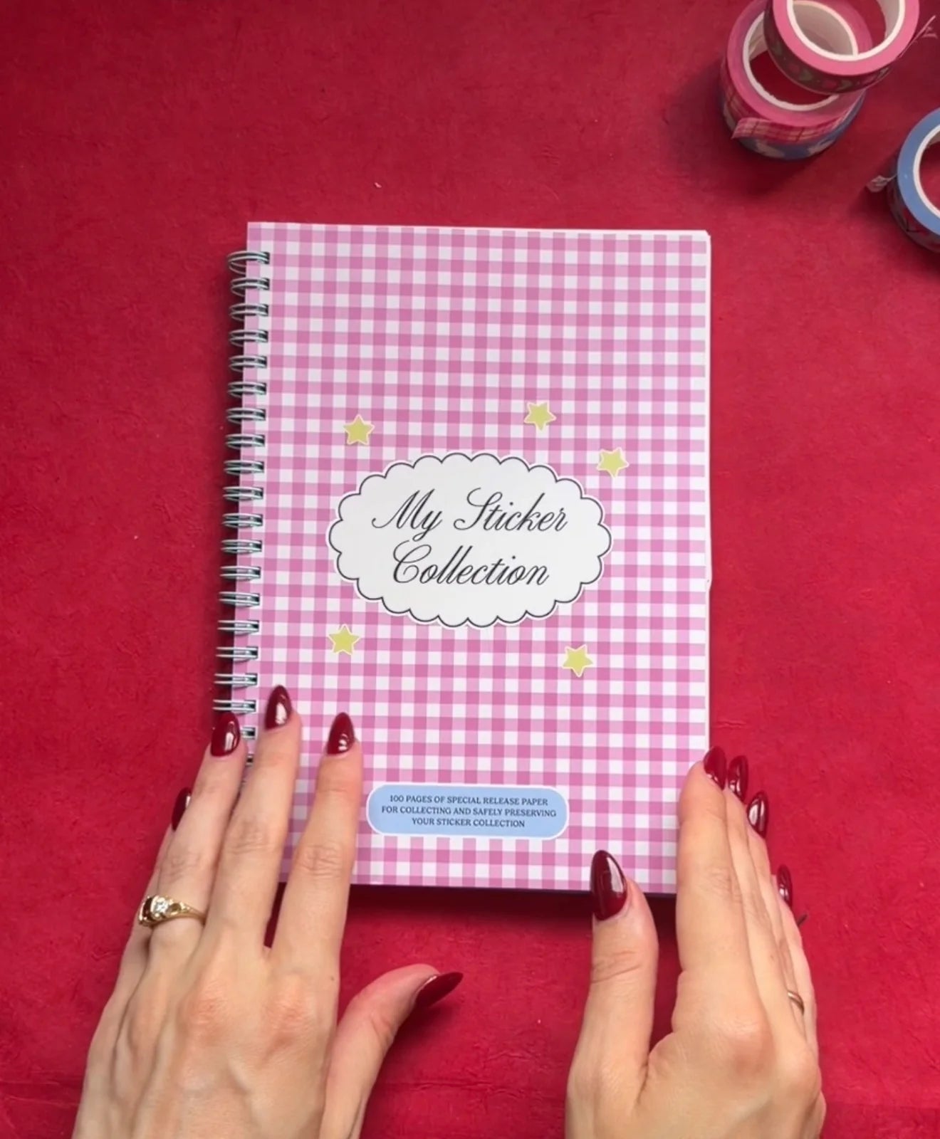 Sticker Collection Album- Reusable Release Book