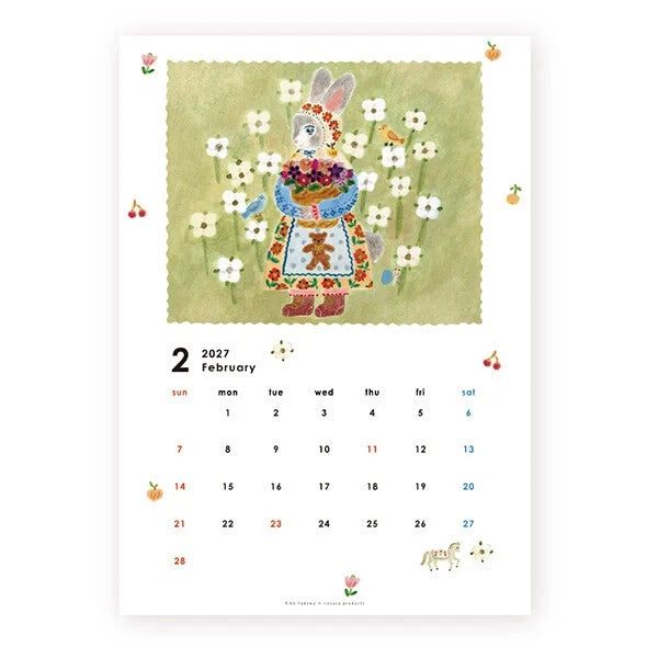 2027 Aiko Fukawa Calendar