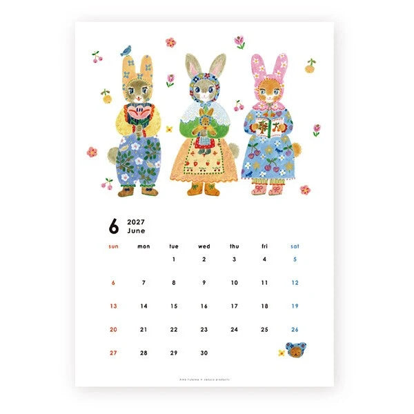 2027 Aiko Fukawa Calendar