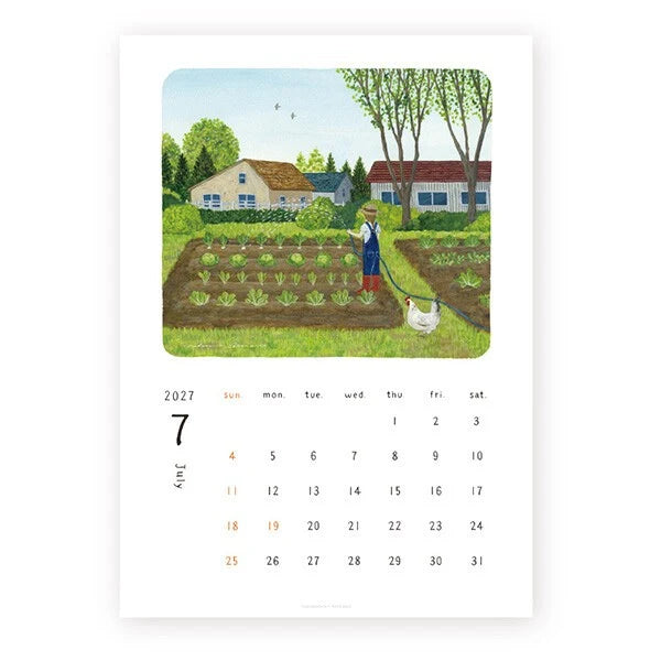 2027 Calendar, Everyday by Midori Asano