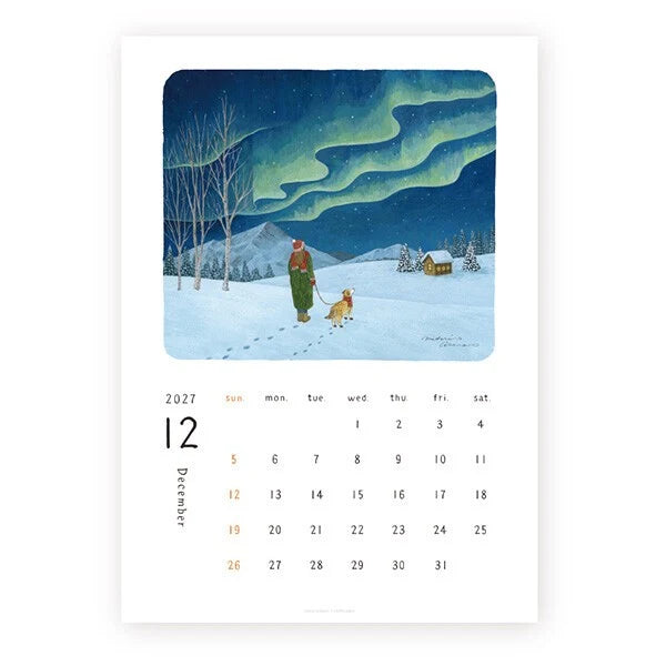 2027 Calendar, Everyday by Midori Asano