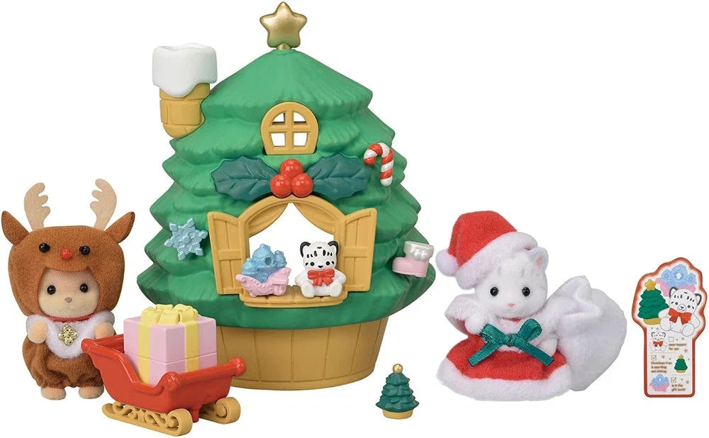 Sylvanian Families - Baby Santa's Christmas Tree House