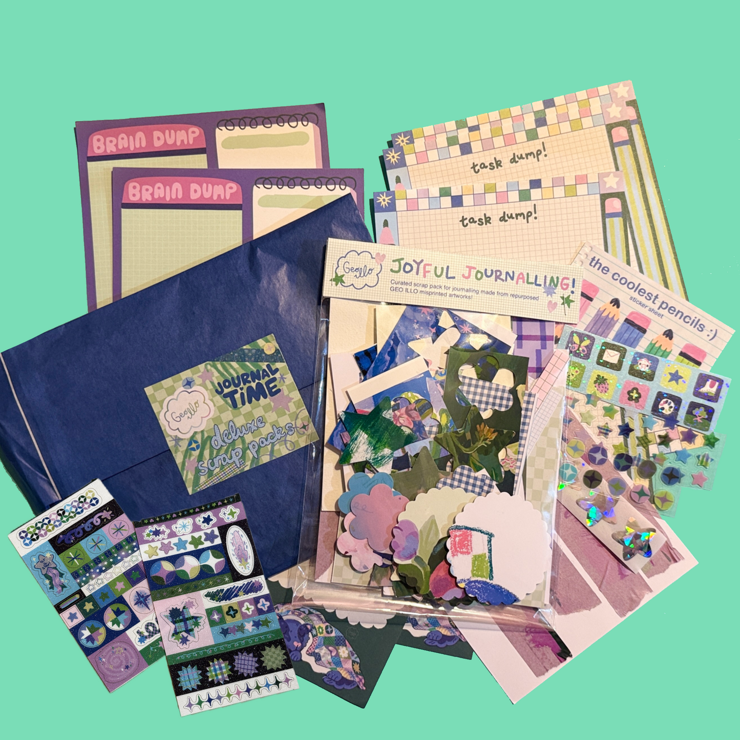Geo Illo Journal Time Deluxe Scrap Pack ★