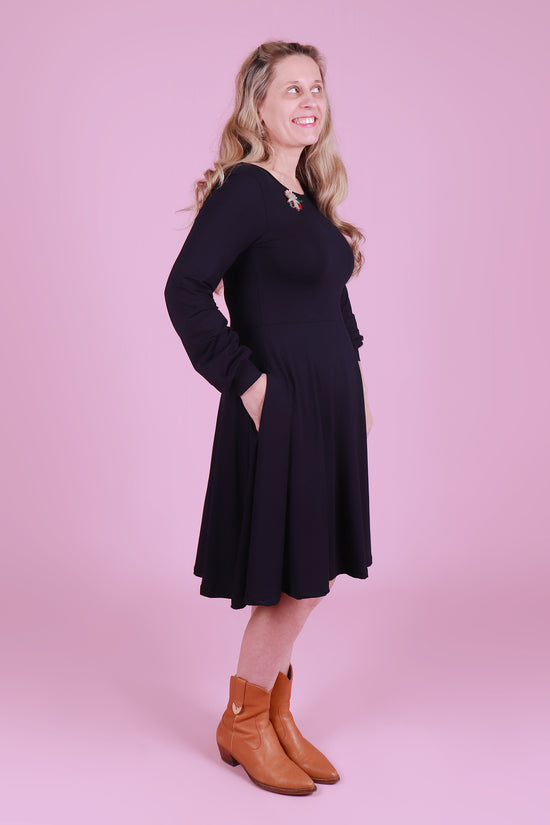 Bronte Luxe Dress Nighttime Navy
