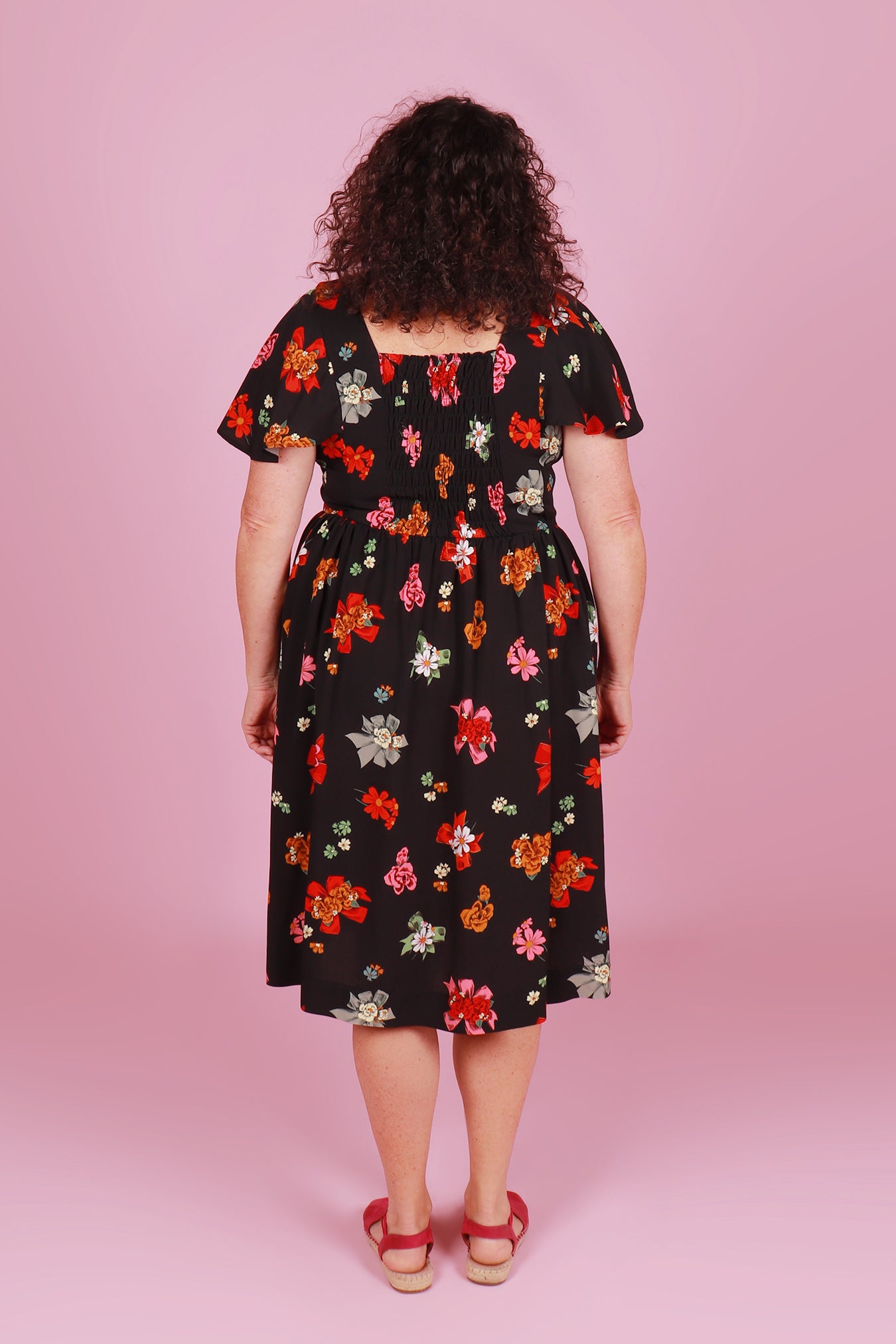 Vera Dress Midi Sweetheart Posie