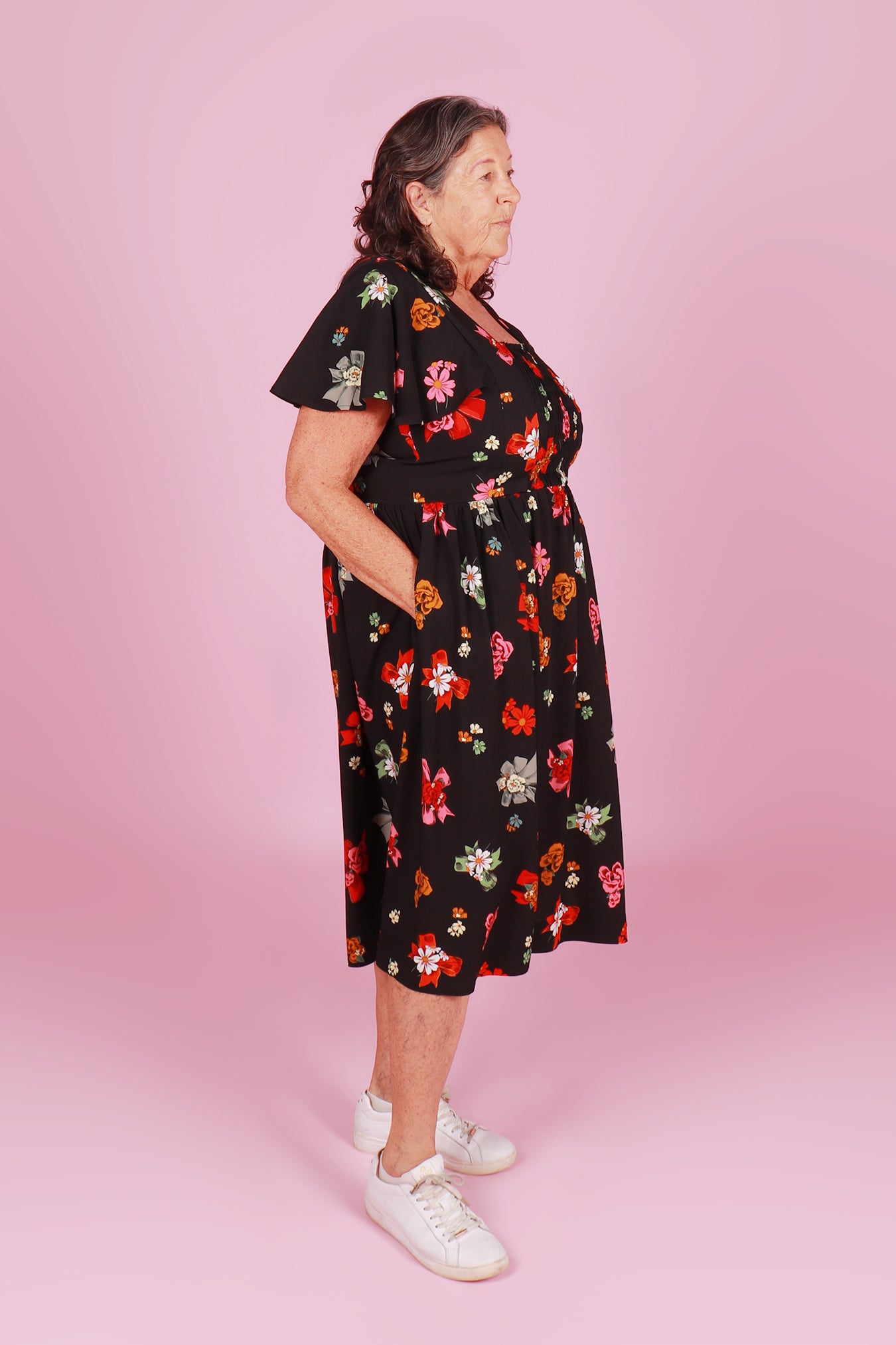 Vera Dress Midi Sweetheart Posie