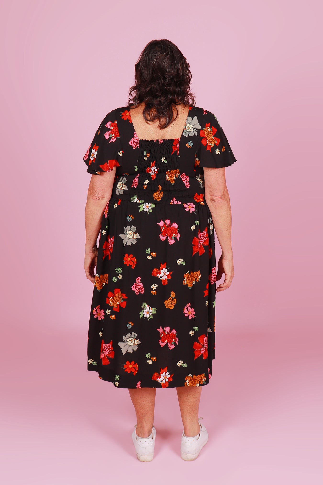 Vera Dress Midi Sweetheart Posie