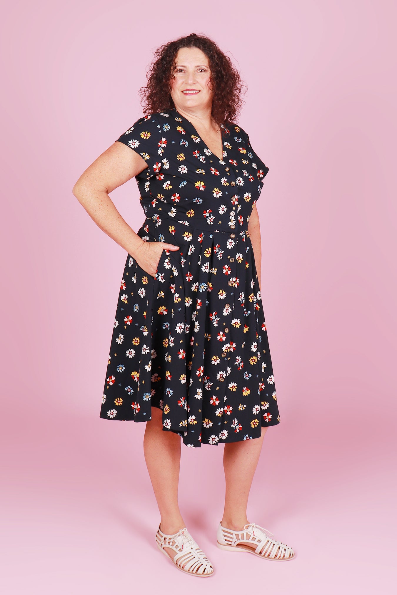 Saski Dress Floral Dance