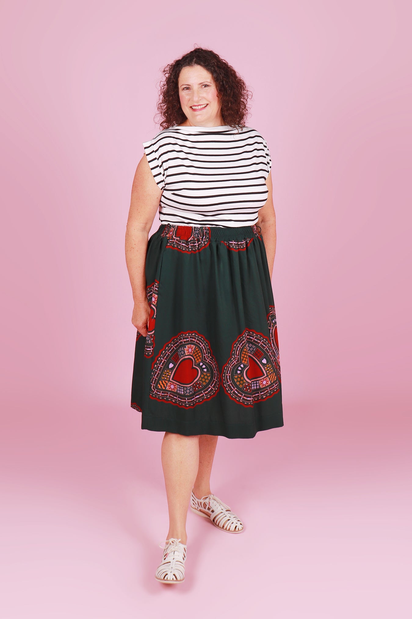 Ella Skirt Folk Heart