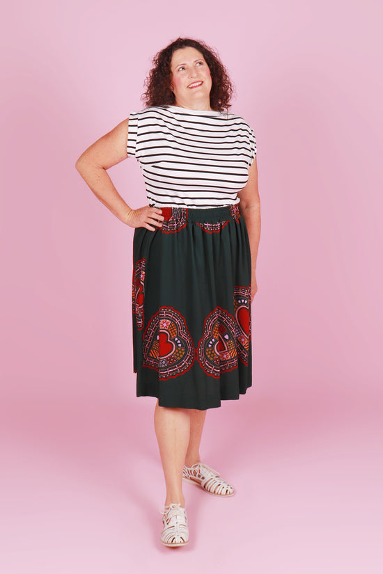 Ella Skirt Folk Heart