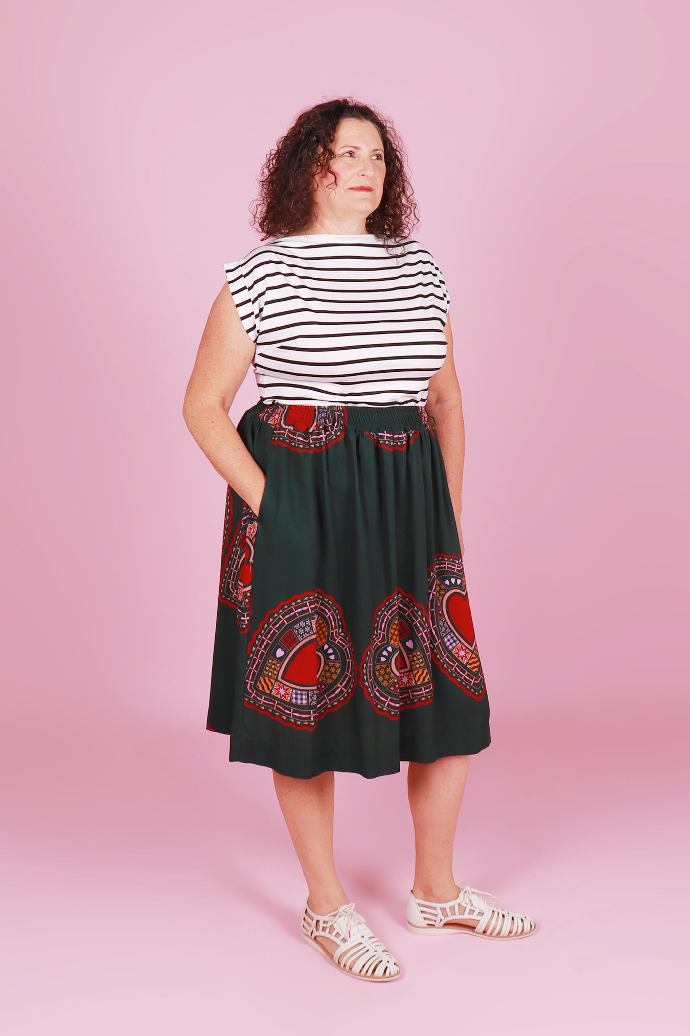 Ella Skirt Folk Heart