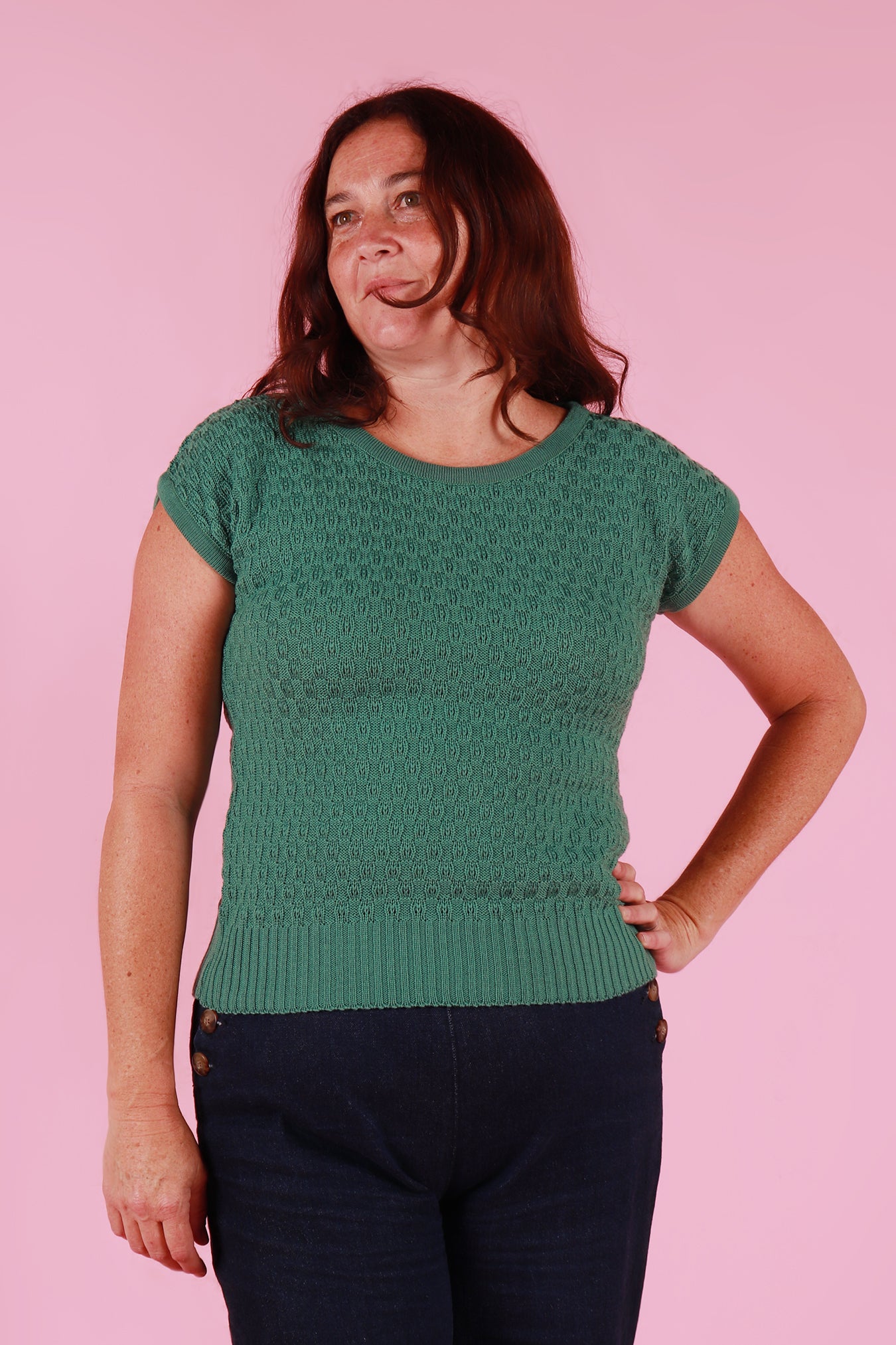 Michelle Knit Top Pacific