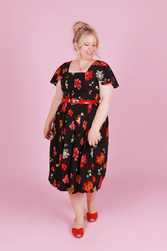 Vera Dress Midi Sweetheart Posie